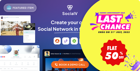 SocialV - Social Network and Community BuddyPress WordPress Theme