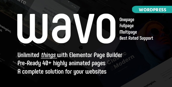 Wavo - Creative Portfolio & Agency WordPress Theme