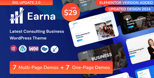 Earna - Business Consulting WordPress Theme