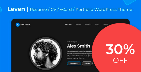 Leven - Resume WordPress Theme
