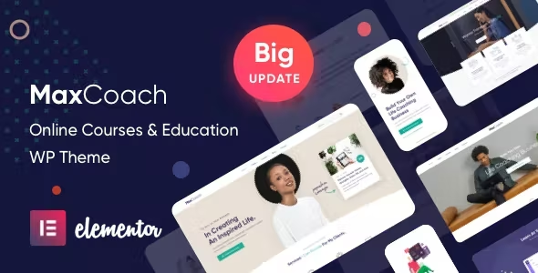 MaxCoach - Online Courses, Personal Coaching & Education WordPress Theme
