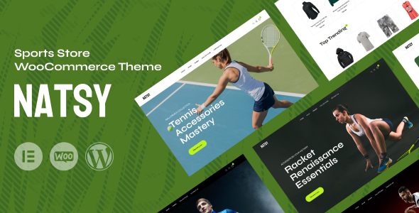 Natsy - Sports Store WooCommerce WordPress Theme