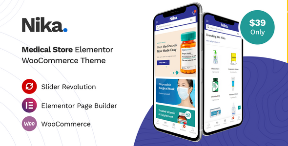 Nika - Medical Elementor WooCommerce WordPress Theme