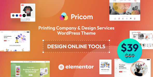 Pricom - Printing Company & Design Services WordPress Theme