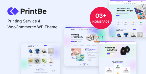 PrintBe - Printing Service & WooCommerce WordPress Theme
