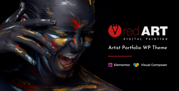 Red Art - Artist Portfolio WordPress Theme