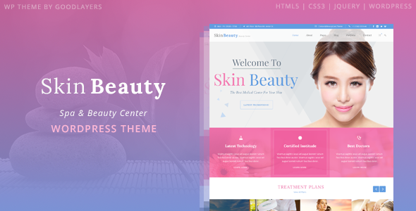 Skin Beauty - Beauty & Spa Center WordPress Theme