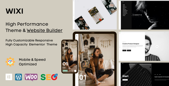 Wixi - Creative Personal Portfolio WordPress Theme