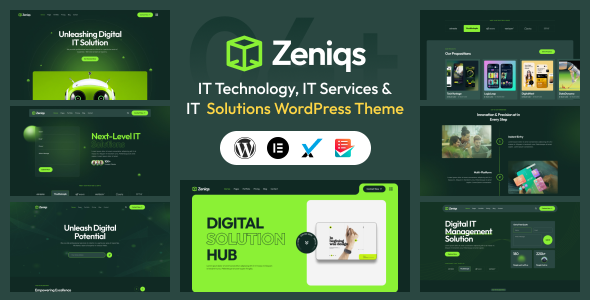 Zeniqs IT - Technology and IT Solutions WordPress Theme