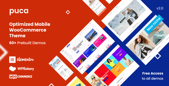 Puca - Optimized Mobile WooCommerce WordPress Theme
