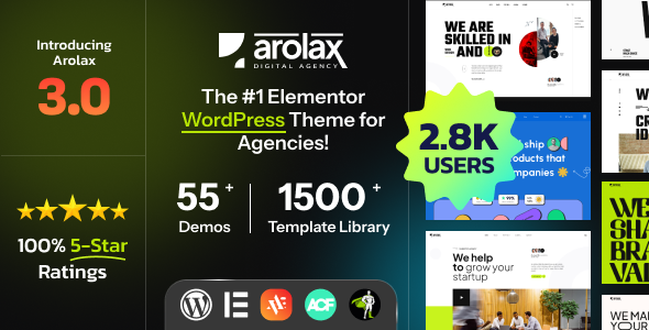 Arolax - Creative Digital Agency WordPress Theme