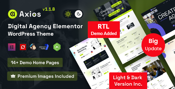 Axios - Digital Agency WordPress Theme
