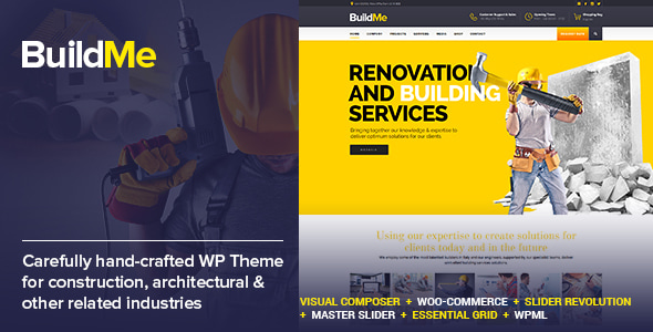 BuildMe - Construction & Architectural WordPress Theme