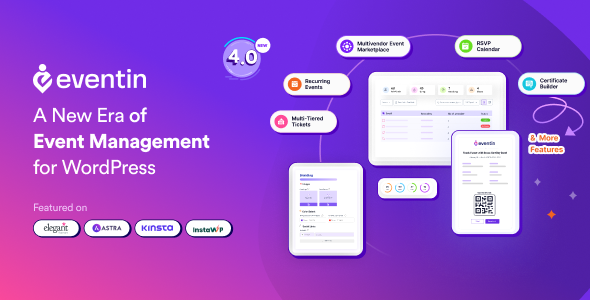 Eventin - Events Manager & Tickets Selling WordPress Plugin