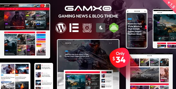Gamxo - Gaming News & Blog WordPress Theme
