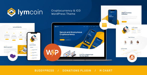 Lymcoin - ICO Cryptocurrency WordPress Theme