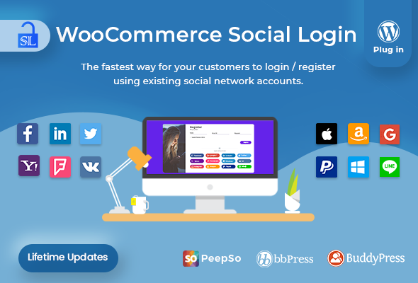 WooCommerce Social Login WordPress Plugin