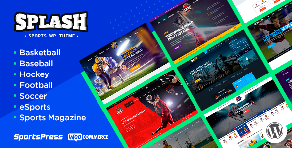Splash - Sport Club WordPress Theme