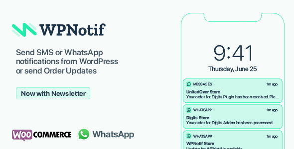 WPNotif: SMS & WhatsApp Message Notifications WordPress Plugin