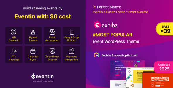 Exhibz - AI Powered Event Conference WordPress Theme