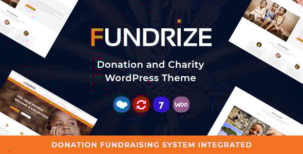 Fundrize - Responsive Donation & Charity WordPress Theme