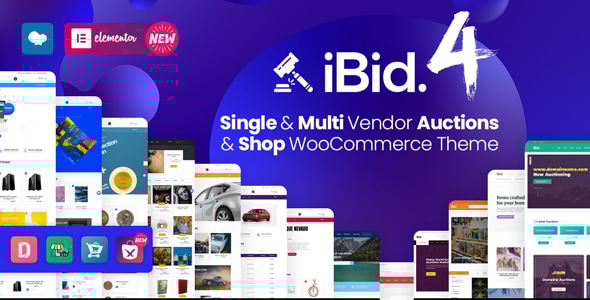 iBid - Multi Vendor Auctions WooCommerce WordPress Theme