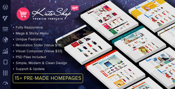 KuteShop - Fashion, Electronics & Marketplace Elementor WooCommerce WordPress Theme (RTL Supported)