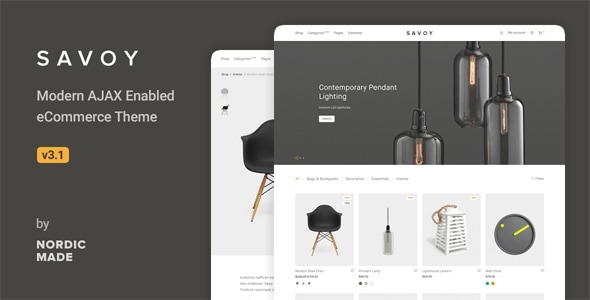 Savoy - Minimalist AJAX WooCommerce WordPress Theme
