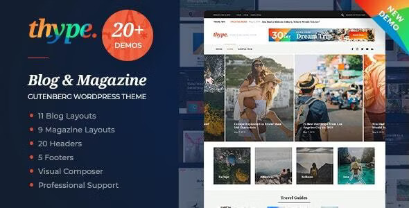 Thype - Personal Blog WordPress Theme