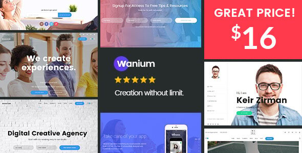 Wanium - An Elegant Multi-Concept WordPress Theme