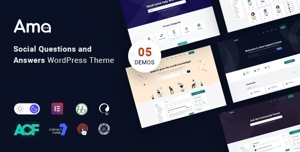 AMA - bbPress Forum with Social Questions and Answers WordPress Theme