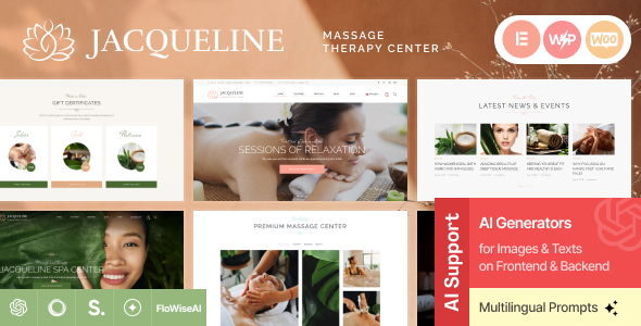 Jacqueline - Spa & Massage Salon Beauty WordPress Theme