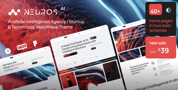 Neuros - AI Agency & Technology WordPress Theme