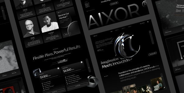 Aixor - Marketing Agency WordPress Theme
