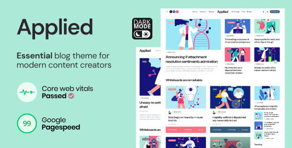 Applied - Essential Blog-Modern Content Creators WordPress Theme