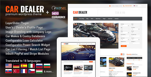Car Dealership – Automotive WordPress Theme