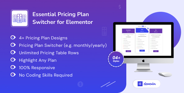 Essential Pricing Plan Switcher for Elementor WordPress Plugin