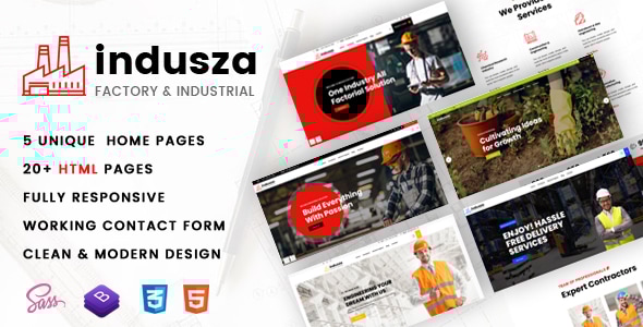 Indusza- Industrial & Factory WordPress Theme