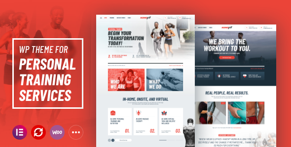 NanoFit - Personal Training Services WordPress Theme
