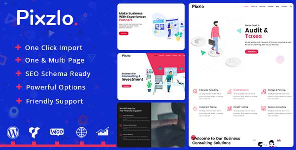 Pixzlo - Professionals Creative WordPress Theme