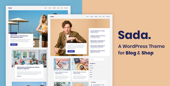 Sada - Blog & Shop WordPress Theme