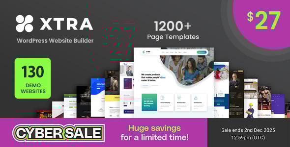 Xtra - Multipurpose WordPress Theme + RTL