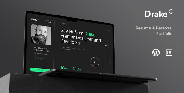 Drake - Personal Portfolio Resume WordPress Theme