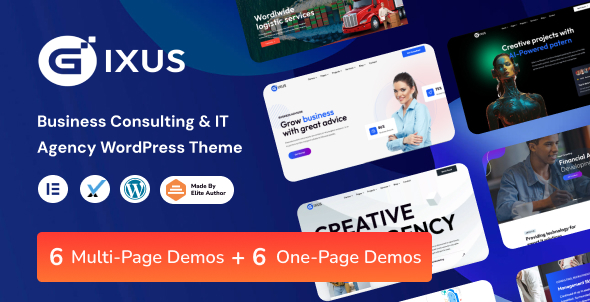 Gixus - Business Consulting & IT Agency Multipurpose WordPress Theme