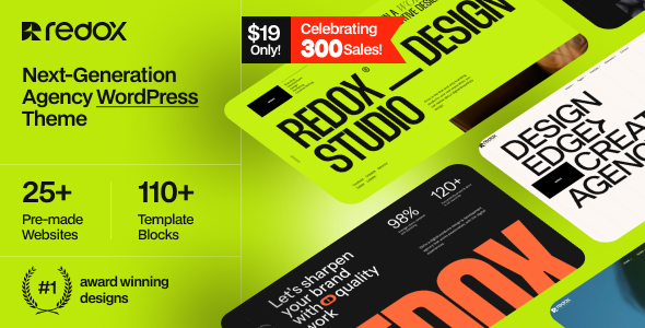 Redox - Creative Agency Portfolio WordPress Theme