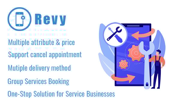 Revy - Booking System For Repair Service Industries WordPress Plugin
